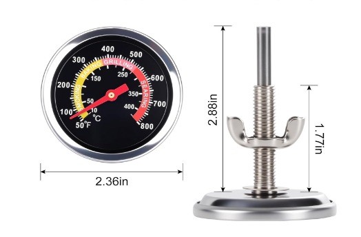 MANOMETRO  P/ HORNO 10- 400°