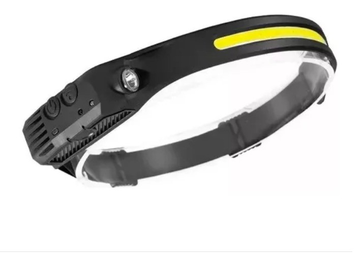 LINTERNA T/ MINERO RECARG CINTA LED + SENSOR COVO
