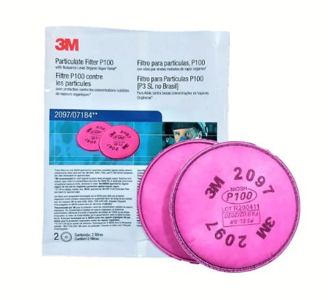CARTUCHOS RESPIRADOR  P100 3M (2097) PAR
