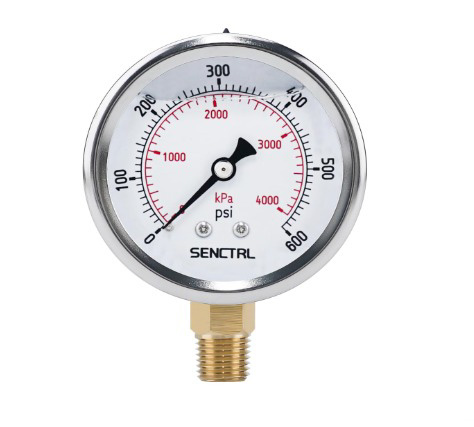 MANOMETRO  0-600psi C/ GLICERINA