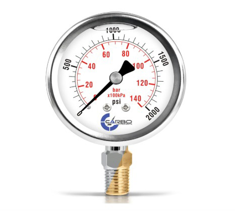 MANOMETRO  0-2.000psi C/ GLICERINA
