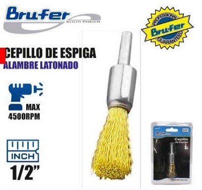 CEPILLO CIRC. ESPIGA 1/2" 10MM C/BRONCE P/ TALADRO