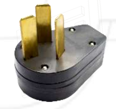 ENCHUFE MACHO 3P  50AMP P/GALLINA