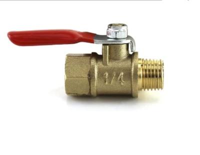 LLAVE  BOLA NPT HEMBRA-MACHO 1/4*1/4" (PASO RAPIDO)