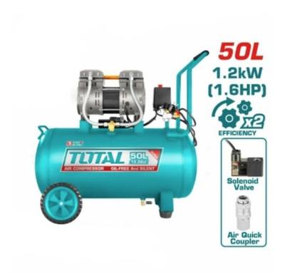 COMPRESOR AIRE 1,6HP 50Lts 110V SILENT