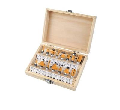SET FRESAS TUNGSTENO 15pzs 8mm P/ MADERA TOLSEN