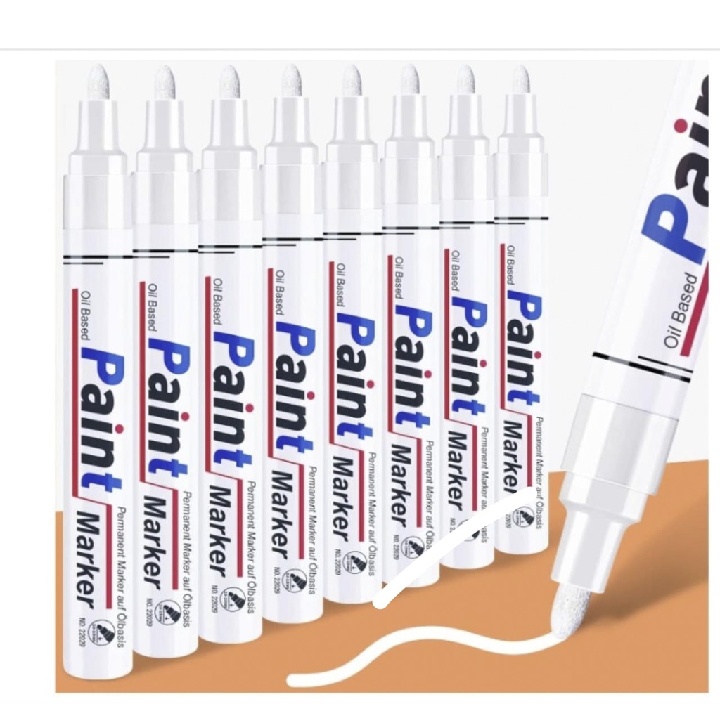 MARCADOR P/METAL (BLANCO) PAINT MARKERS