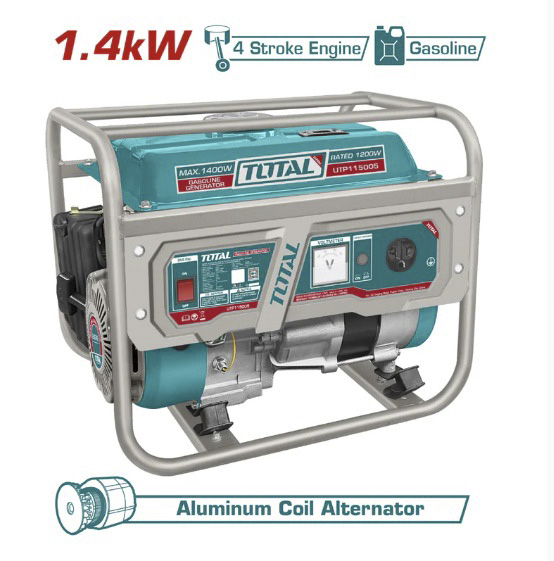 GENERADOR ABIERTO 1.4KVA GASOLINA  TOTAL
