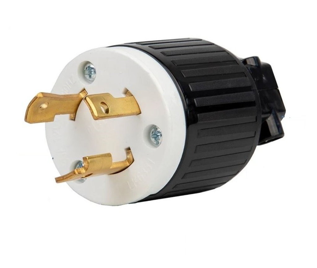 ENCHUFE MACHO 3P  20AMP MEDIA VUELTA