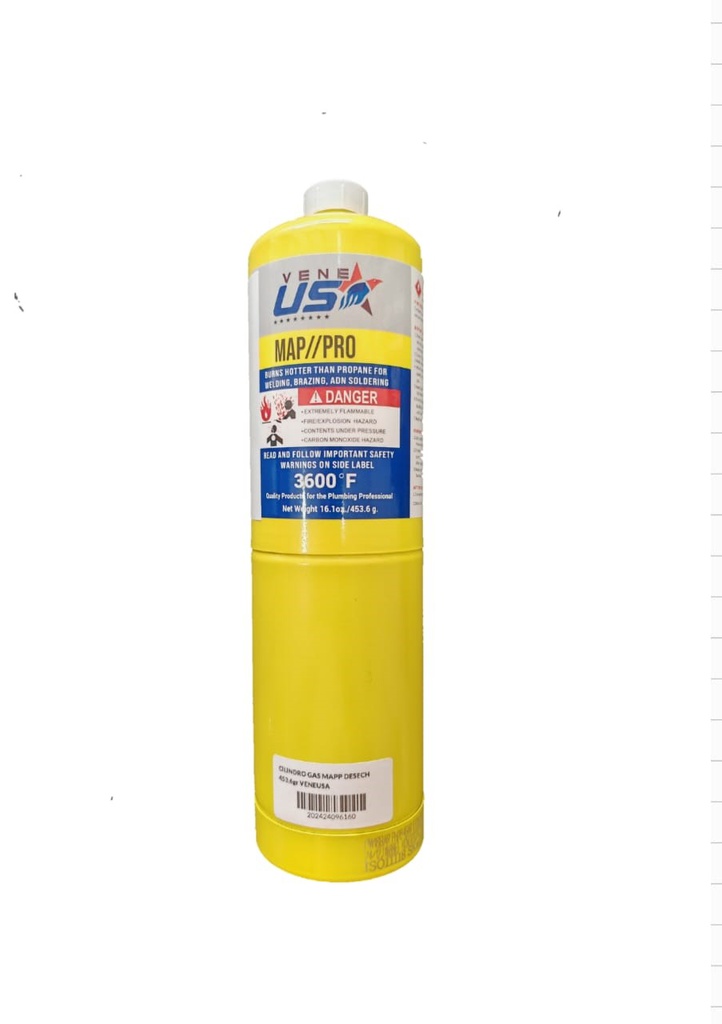 CILINDRO GAS MAPP DESECH 453.6gr VENEUSA