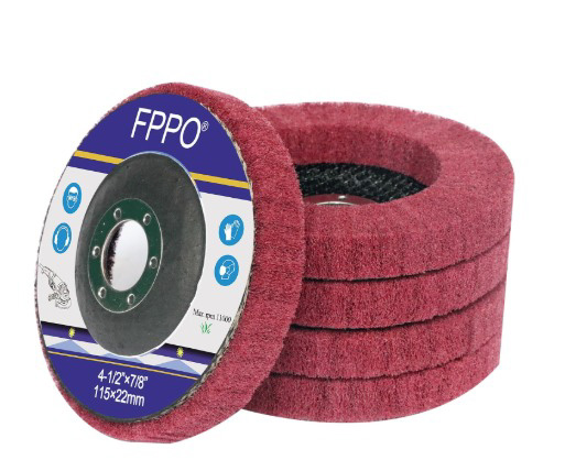 DISCO 4" PULIR G320 FIBRA ROJO