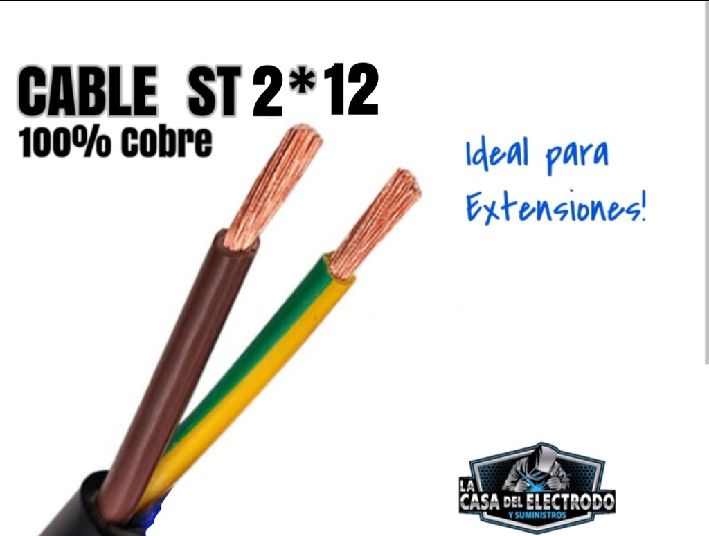 CABLE ST ( CONCENT) 2*12 100% COBRE