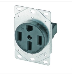 [006388 / 258BKF / 258BK-F] TOMACORRIENTE 4P 50AMP L14-50R EMPOTRAR EATON