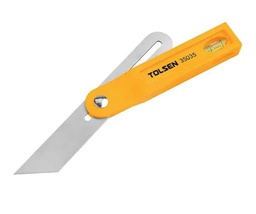 [35035 / 735700 / FALSA / FALSAESCUADRA] ESCUADRA ANGULAR 8" 360° C/NIVEL TOLSEN