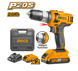 [SE-P2512] TALADRO  IMPACTO INALAMB 3/8 20V INGCO