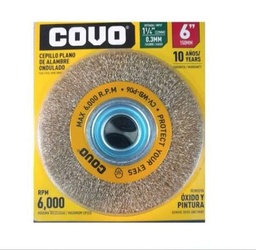 [SE-P0466] CEPILLO CIRC. PLANO 6" C/BRONCE (E. BANCO) COVO