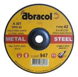 [SE-P0862] DISCO 7" CORTE NORMAL (3mm)