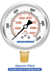 [SE-P1635] MANOMETRO  0-10.000psi C/ GLICERINA 