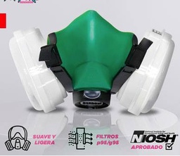 [SE-P1706] MASCARILLA RESPIRADOR MEDIA CARA P95