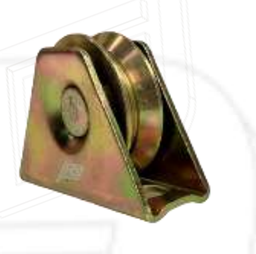 [ROL-002 / REJA / PORTON / RIEL] RUEDA PORTON T/ ROLDANA 2,5" -60MM (V)