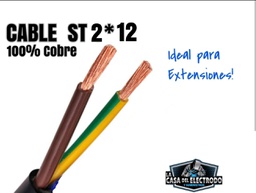 CABLE ST ( CONCENT) 2*12 100% COBRE