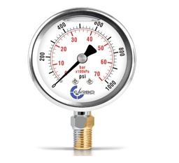 [MA109 / RELOJ / HQAN] MANOMETRO  0-1.000psi C/ GLICERINA 